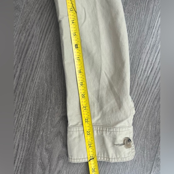 Polo by Ralph Lauren Khaki Button Down Utility Jacket 100% Cotton Size Medium - Picture 12 of 13